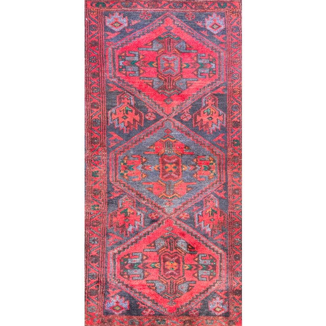 Textile Mid-20th Century Persian Mazleghan Rug For Sale - Image 7 of 15