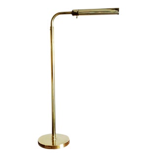 1970s Modern Brass Floor Lamp For Sale