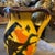 Yellow 1930s Yellow, Brown and Orange Futurist Ceramic Italian Jug For Sale - Image 8 of 13