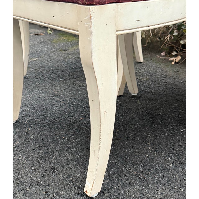 Ethan Allen New Country Distressed Farmhouse “Caroline” Chairs - Set of 4 For Sale - Image 10 of 12