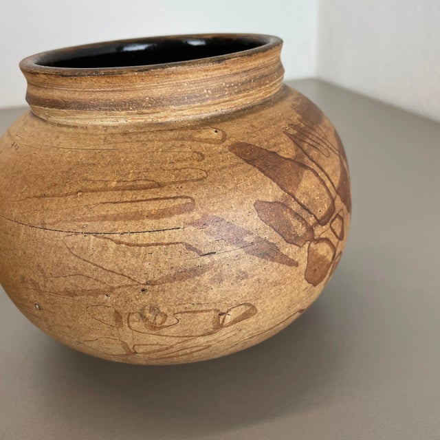 Ceramic Ceramic Studio Pottery Vase from Gerhard Liebenthron, Germany, 1980s, Set of 2 For Sale - Image 7 of 18