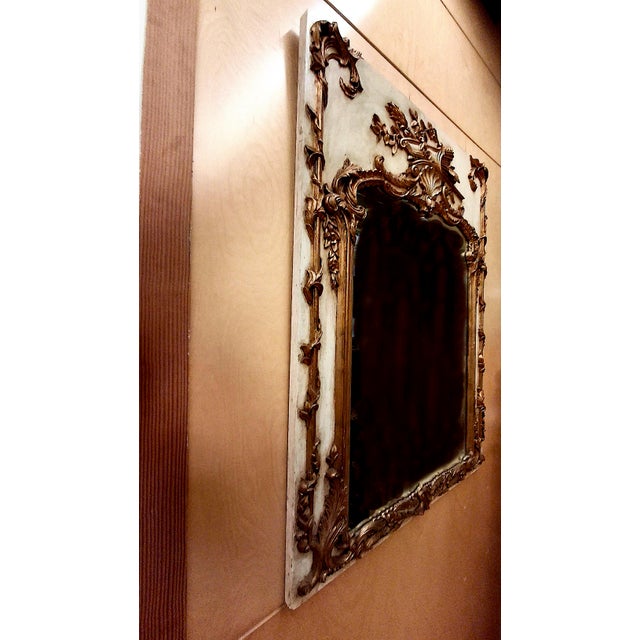 Louis XV-style Gilt Wood Trumeau Mirror For Sale - Image 11 of 13