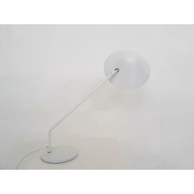 Dutch White Metal Desk Light by Hala Zeist, 1970s For Sale - Image 4 of 7