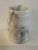 Vintage Heavy Solid White Marble Stone Vessel / Brush Holder / Bud Vase For Sale - Image 10 of 11