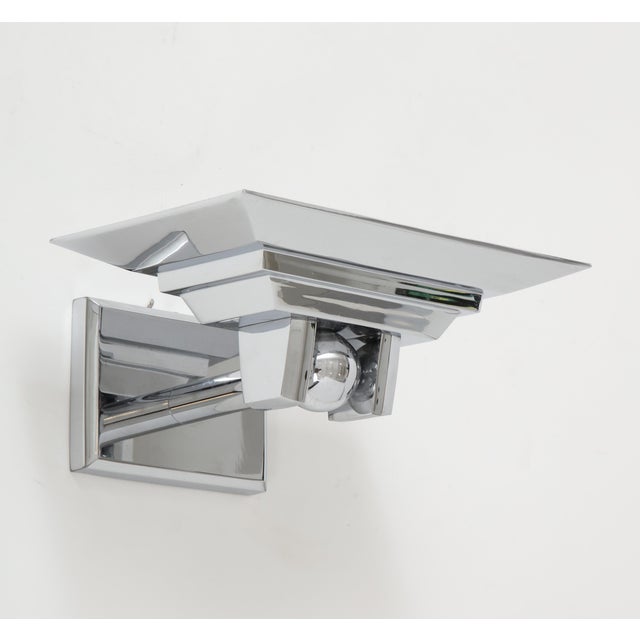 Minimalist Polished Chrome Sconce by Boyd Lighting For Sale - Image 13 of 13