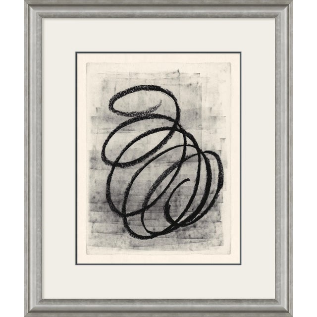 Black Swirl Framed Art Prints - Set of 9 by David Phoenix For Sale - Image 9 of 11