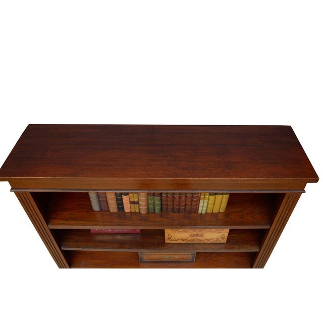 Late Victorian Oak Open Bookcase, 1880s For Sale - Image 10 of 15