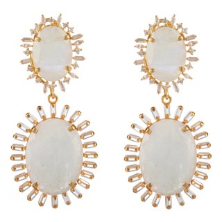 Gemma Earrings, Clip On For Sale