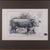 Vintage Hereford Bull Sketch, English, Framed Art, Stamp Proof, Barry Driscoll For Sale - Image 4 of 11