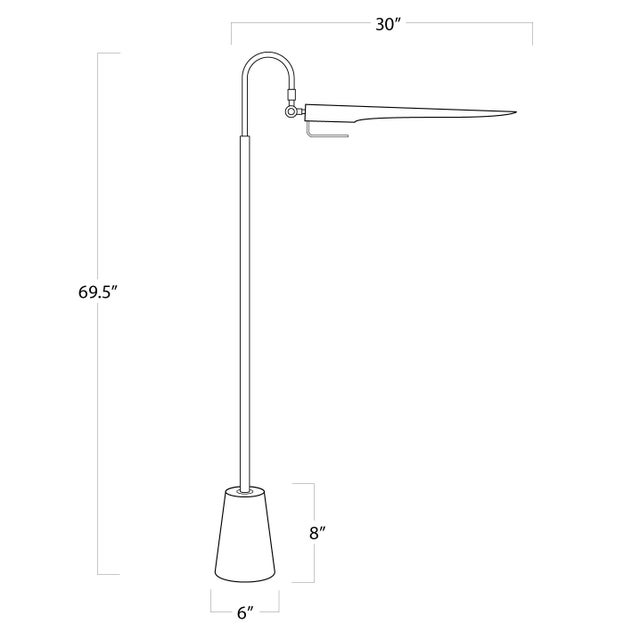 Not Yet Made - Made To Order Regina Andrew Raven Floor Lamp (Oil Rubbed Bronze) For Sale - Image 5 of 5