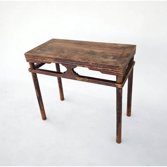 Chinese 19th Century Chinese Elm Console Table For Sale - Image 3 of 3