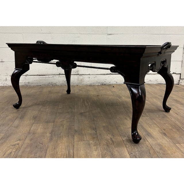 Maitland Smith Chinese Chinoiserie Style Lacquered Coffee Table Coffee Table For Sale - Image 14 of 18