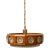 1960s Carl Fagerlund for Orrefors Teak & Glass Chandelier For Sale