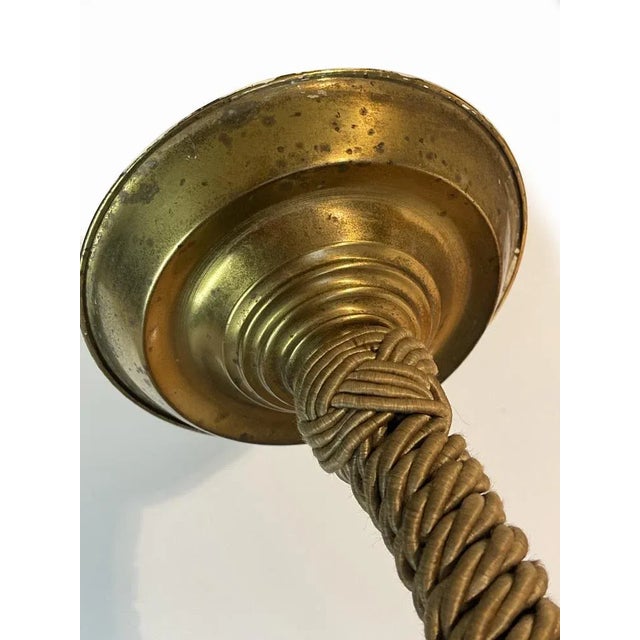 Art Deco Marbled Glass Ceiling Lamp, Germany, 1940s For Sale - Image 4 of 11