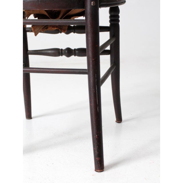 Late 19th Century Antique Victorian Aesthetic Movement Side Chair For Sale - Image 5 of 16