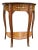 1970 French Artisan Louis XVI Mahogany Bronze Side Table-1 Pc For Sale