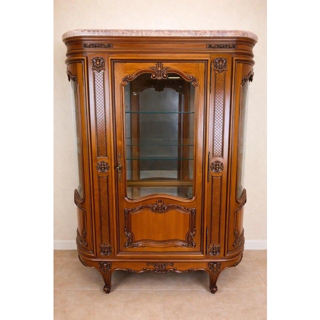 1930s Provençal Louis XV Cherrywood Bookcase, 1930s For Sale - Image 5 of 6