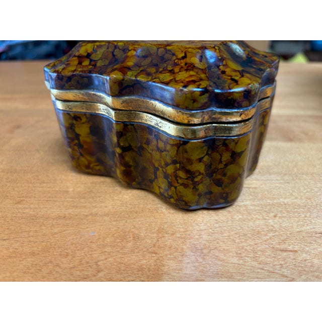 Hollywood Regency 1960s Borghese Ceramic Box For Sale - Image 3 of 8