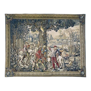 Chasse De Maximilien 'L'Affut' Silkscreen Tapestry - 180 X 230 Cm (5'11" X 7'7") - Requires Rod Size 6 For Sale