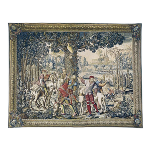 Chasse De Maximilien 'L'Affut' Silkscreen Tapestry - 180 X 230 Cm (5'11" X 7'7") - Requires Rod Size 6