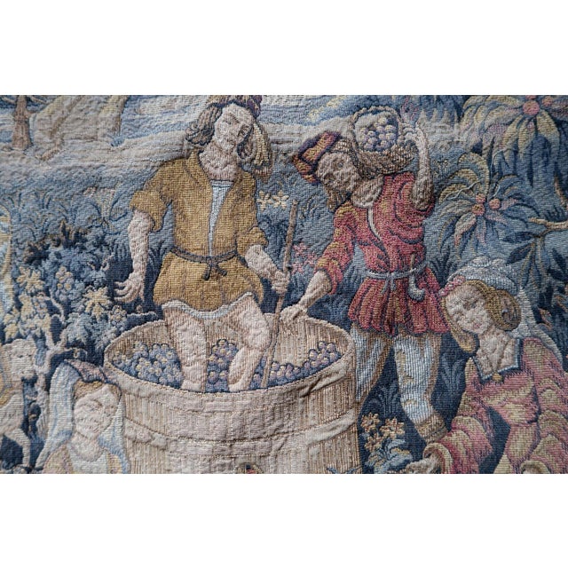 1960s, Vintage French Tapestry Wall Hanging by Marc Waymel, 3' X 3.8' For Sale - Image 17 of 18