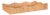 Matthew Izzo Home Wavey Small Scallop Edged Rectangle Rattan Tray For Sale