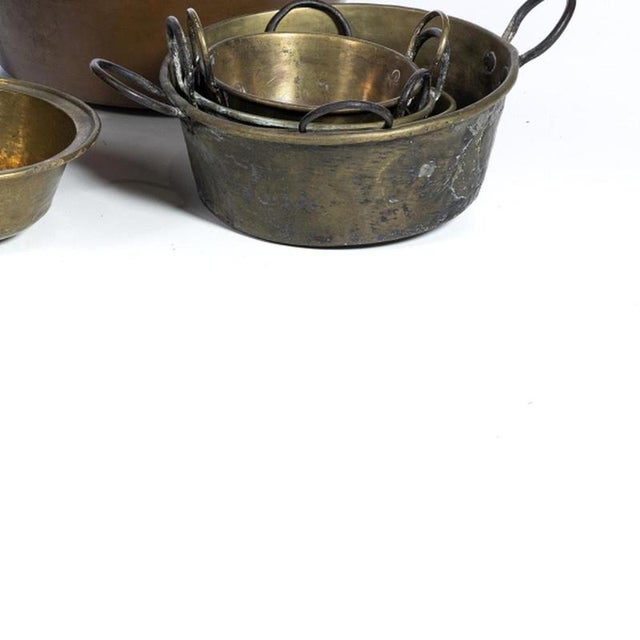 Portuguese Pots and Bowl, 1800s, Set of 8 For Sale - Image 5 of 6