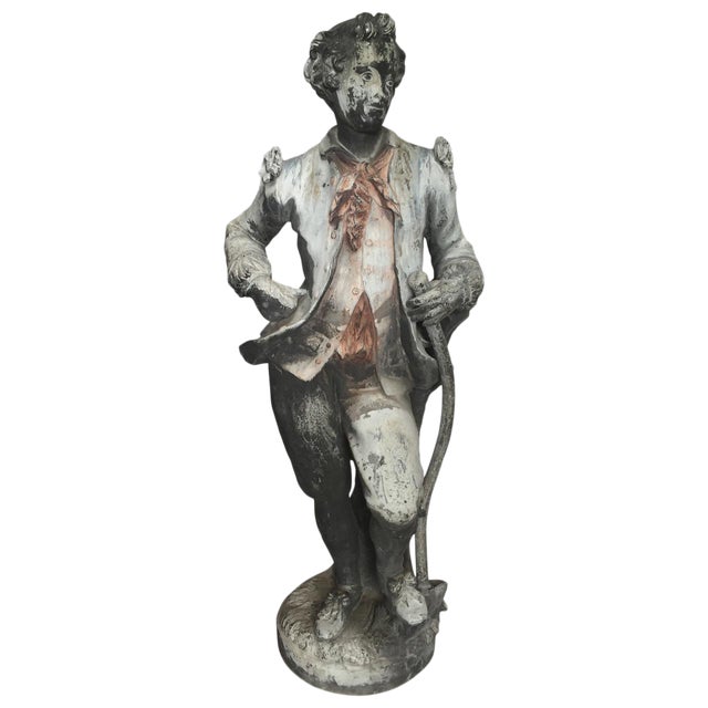 19th C. English Lead Garden Statue Chairish