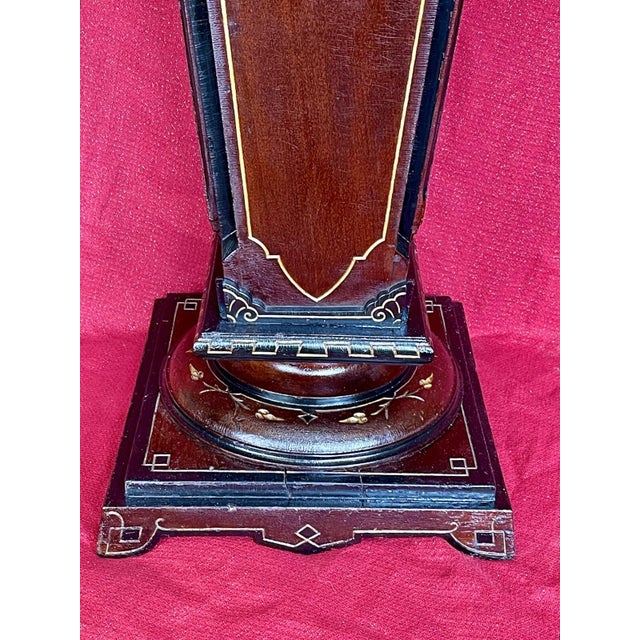 ANTIQUE VICTORIAN RENAISSANCE REVIVAL AESTHETIC Style Ornate Walnut Pedestal For Sale - Image 17 of 18