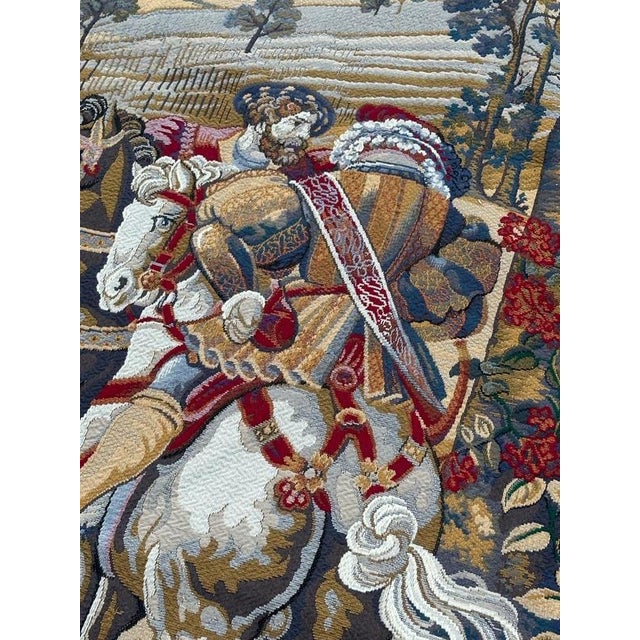 Aubusson Style Jacquard Tapestry, 1980s For Sale - Image 10 of 18