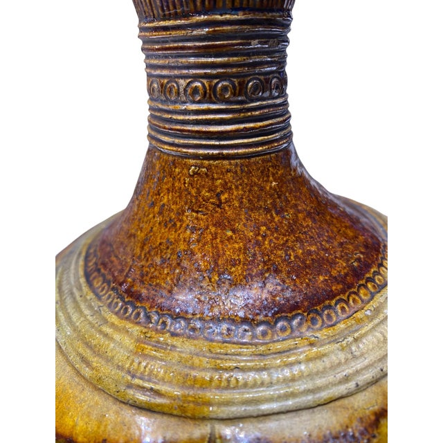 Copper Antique Chinese Vase Sancai-Glazed Vase, Liao Dynasty (907-1125) Asian Pottery For Sale - Image 8 of 15