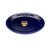 Vintage Hotel Des Bergues Geneva Switzerland Cobalt Blue Catchall Vide Poche For Sale - Image 4 of 7