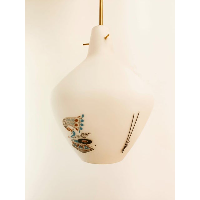 Suspension Lamp with Drawings For Sale - Image 9 of 18