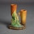 Orange Roseville Art Pottery Brown Double Bud Vase With Thornapple Pattern C1937 For Sale - Image 8 of 8