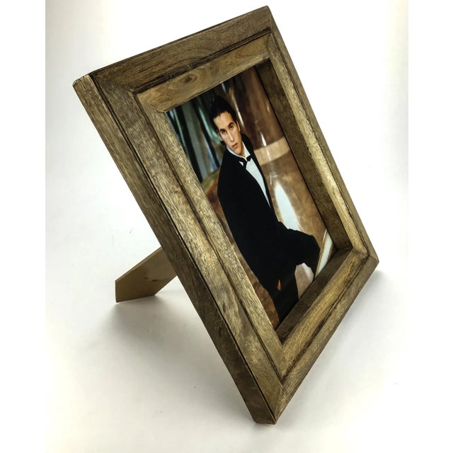 Heavy Vintage Wood Photo Frame 8 X 10 For Sale - Image 4 of 11