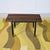 Italian Teak Bench on Lacquered Iron Structure and Brass Feet, 1960s For Sale - Image 6 of 7