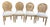 1970s French Artisan Louis XVI Gold Beech Cane Dining Chairs-Set of 4 Pc For Sale