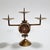 3-branch brass candlestick was created in the 1970s, by the Hungarian artist Gyula Szabó. Due to its industrial style, it...