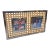 Vintage Chrome & Cane Double Photo Frame For Sale