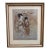 Jack Levine “Geisha With Attendant” — Hand-Embellished Pochoir, Facing East Portfolio, 1970 | Gilt Frame For Sale