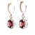 Natural Tourmaline Rubellite Diamond Earrings 18k Gold 6.62 TCW Certified For Sale - Image 4 of 14