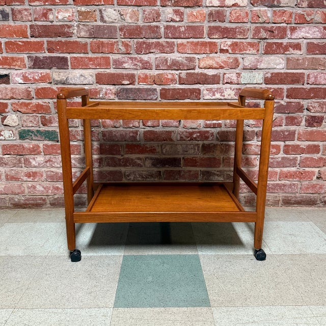 Danish Designer, Bar Cart, Teak, Denmark, 1960s For Sale - Image 4 of 4
