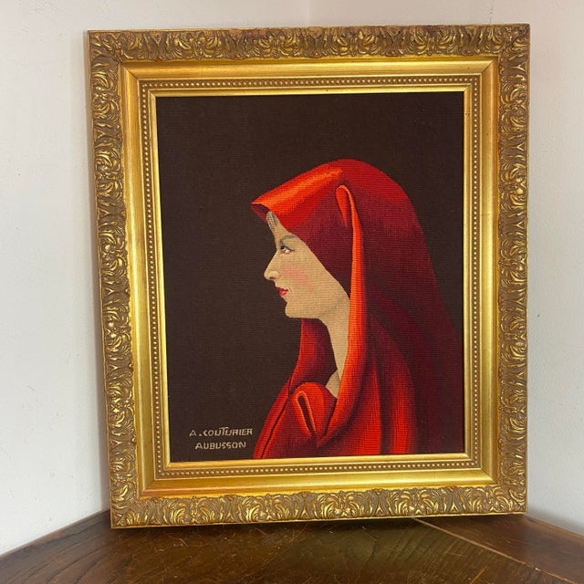 Aubusson Tapestry by Albert Couturier for La Fabiola, 1950s For Sale - Image 13 of 13
