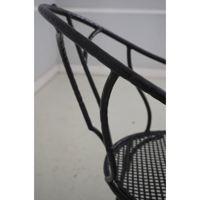 Pair of Winterthur Faux Bois Iron Chairs For Sale - Image 11 of 18