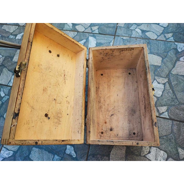 1960s Vintage Wooden Shoe Shine Cabinet, 1960s For Sale - Image 5 of 7