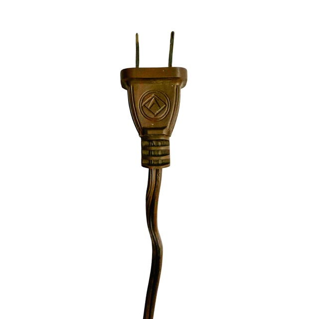 Vintage French Neoclassical Brass Three-Light Bouillotte Lamp With Black Tole Shade For Sale - Image 9 of 9