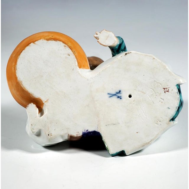 Antique Art Nouveau Figure by Konrad Hentschel for Meissen, 1890s For Sale - Image 5 of 6
