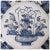 Chinoiserie Dutch Delft Kraak Style Tin-glazed Earthenware Blue and White Floral Plate For Sale - Image 3 of 7