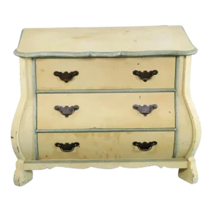 Baker Furniture Bombe Chest of Drawers Painted Mcm