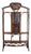 Rattan and Rush Étagère with Bevelled Glass Door, 1890s For Sale